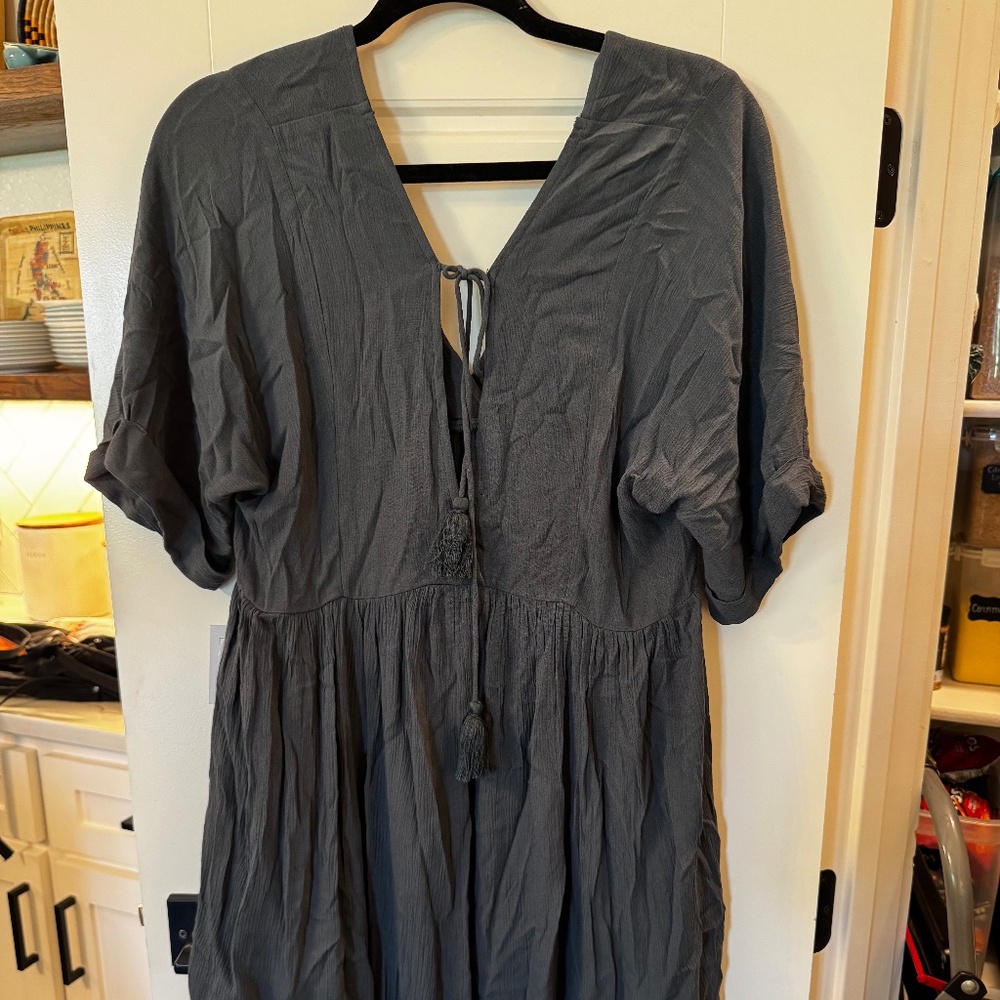 NWT O'Neill Dusty Blue Rosemary Viscose Dress Size Small